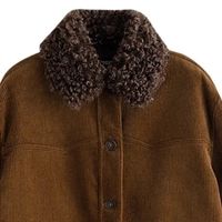 冬日绒绒穿搭｜初语羊羔毛工装服百搭公式