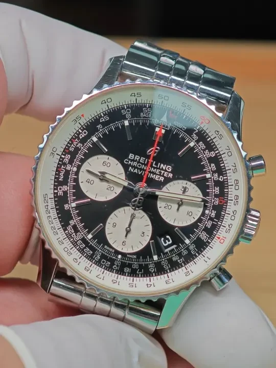 百年灵手表维修保养 航空计时  AB0121 B01机芯 #手表维修 #手表保养 #百年灵售后 #手表拆解 #无痕操作 @长春瑞孚手表维修中心 @长春瑞孚名表维修日记 @长春 - 瑞孚名表服务中心 安