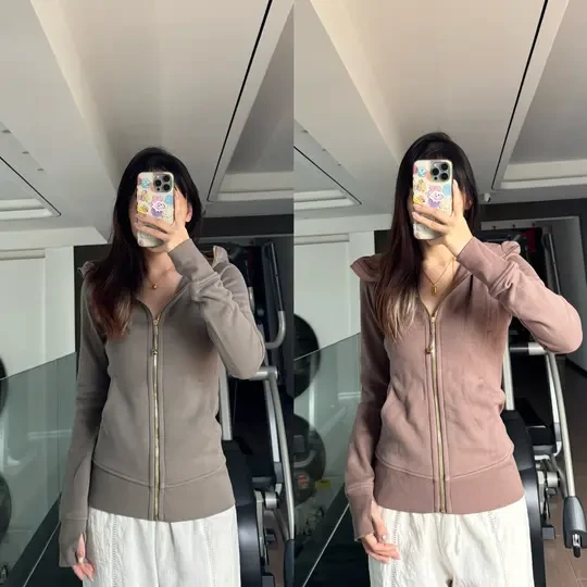 lululemon｜暖灰褐🆚陶土灰褐修身scuba🔥