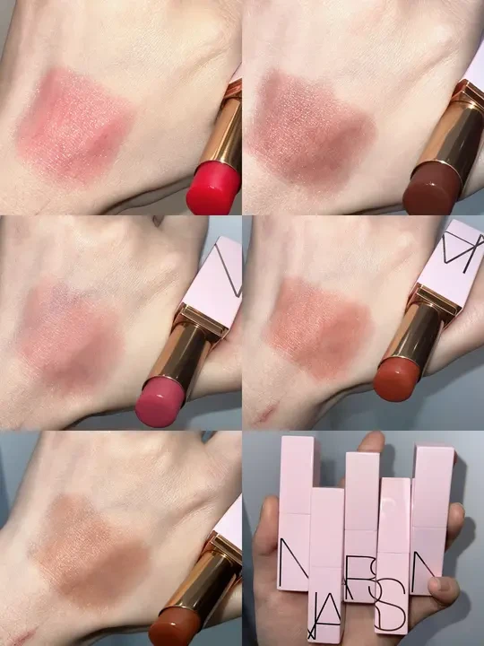 NARS新款有色润唇膏试色