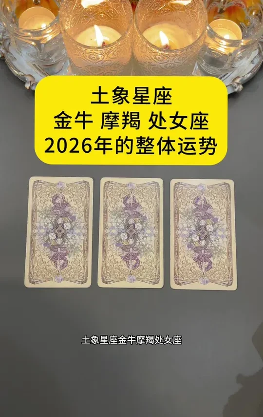 2026年运势#土象星座 #金牛座#摩羯座 #处女座