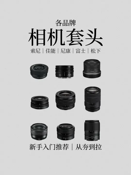 各品牌相机套头｜从夯到拉娱乐向锐评 #索尼1650镜头 #佳能 #富士镜头 #尼康镜头 #索尼镜头推荐