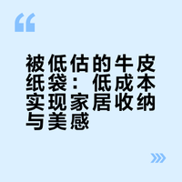 被低估的牛皮纸袋：低成本实现家居收纳与美感