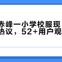 内蒙古赤峰一小学校服现“塑料膜”引热议，52+用户观点全景呈现