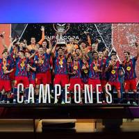 飞利浦环景光电视恭喜巴萨3-2皇马，蝉联西超杯冠军！