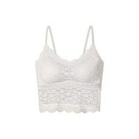 Relax young青仰白色蕾丝吊带｜带胸垫太香了！内搭外穿都绝