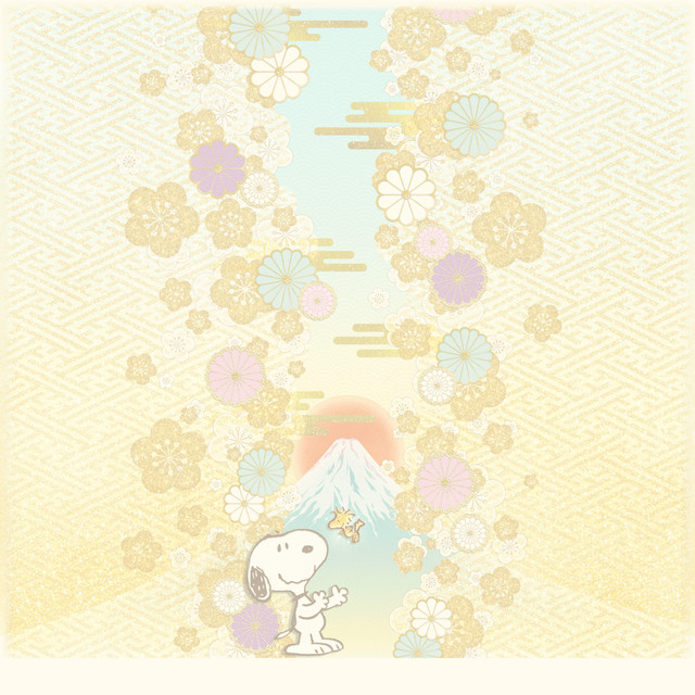 #史努比壁纸#LINE官方主题素材之“小有确幸#史努比#”（Snoopy: Small Happiness）背景图片，图片分辨率分为1920×1920、1080×1920（手机用）、2160×1920