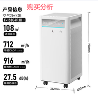 松下家用空气净化器除甲醛细菌异味APP操控153C4PJD 购买分析