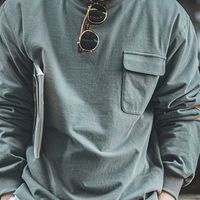 本以为会闷，结果还挺舒服的一件麂皮绒T恤