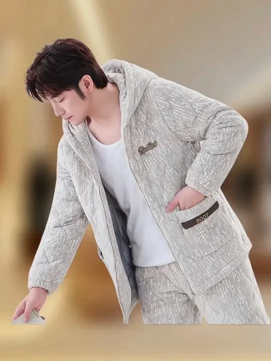 #男士睡衣家居服 #珊瑚绒睡衣套装 #这也太好看了 #这个冬天不怕冷 #保暖穿搭