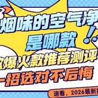2026能除烟味的空气净化器哪款好？爆款除烟味空气净化器测评PK