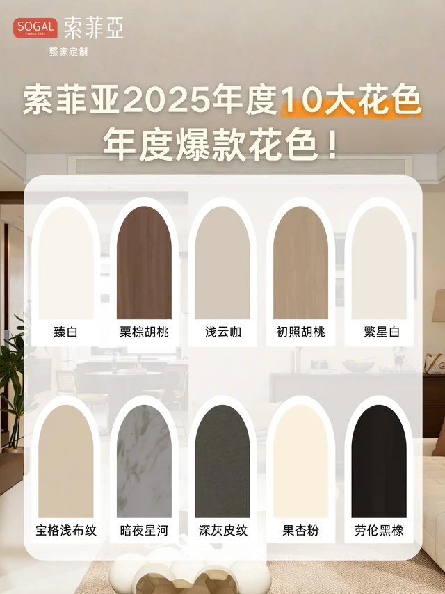 索菲亚2025年度十大爆花色盘点！