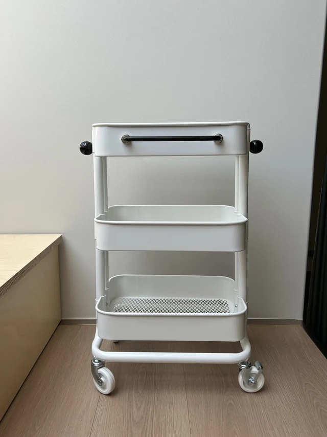 改造｜宜家小推车个加磁吸把手真好看