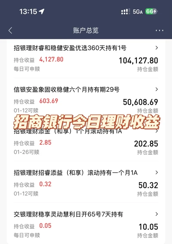 招商银行理财