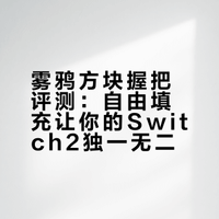 雾鸦方块握把评测：自由填充让你的Switch2独一无二