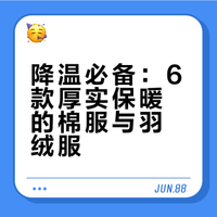 降温必备：6款厚实保暖的棉服与羽绒服