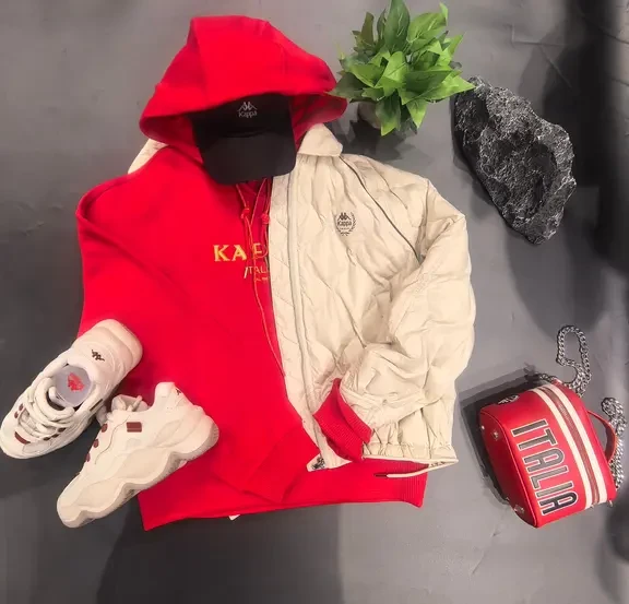 Kappa红白金穿搭，拽姐本命色🔴