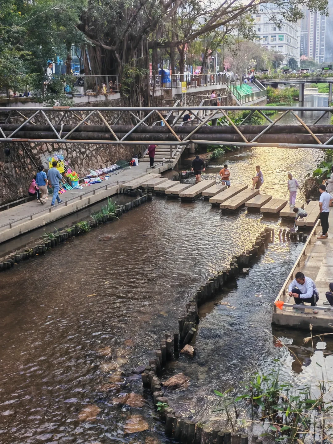 西乡河碧道:深圳免费的周末遛娃戏水地