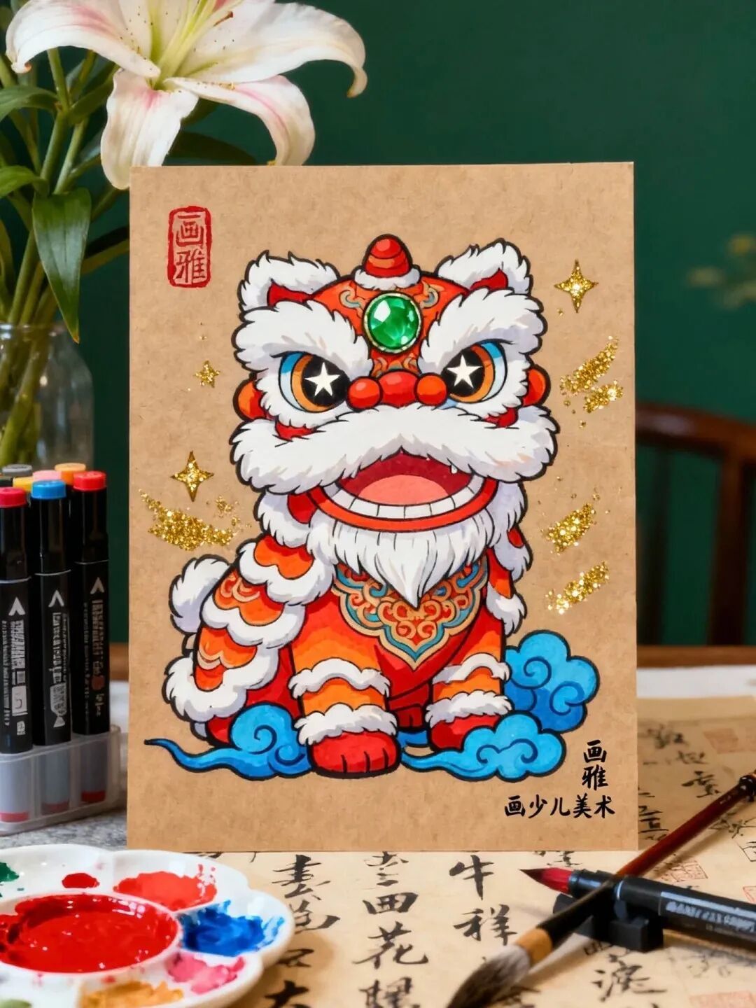 四幅非遗范画,勾勒出浓浓的中国年味