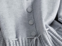 她池花边下摆针织开衫，2025秋冬法式气质天花板