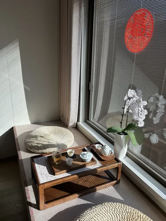 飘窗改小茶室，我的喝茶发呆角落