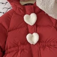 新年红羽绒服，保暖又可爱