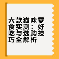 六款猫咪零食实测：好吃与选购技巧全解析