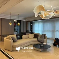 客厅装上艺术飘带灯，过程比想象中复杂