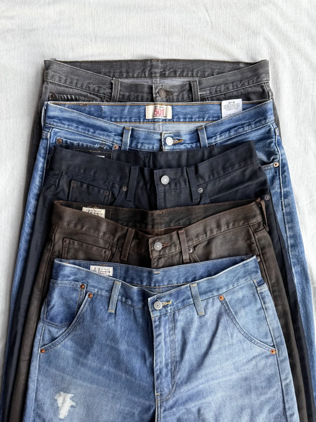 Levi's牛仔裤选购指南：501/568/578怎么选
