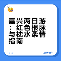 嘉兴两日游：红色根脉与枕水柔情指南