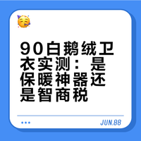 90白鹅绒卫衣实测：是保暖神器还是智商税？