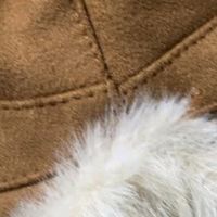 稻草人褐色毛绒渔夫帽，秋冬保暖神器