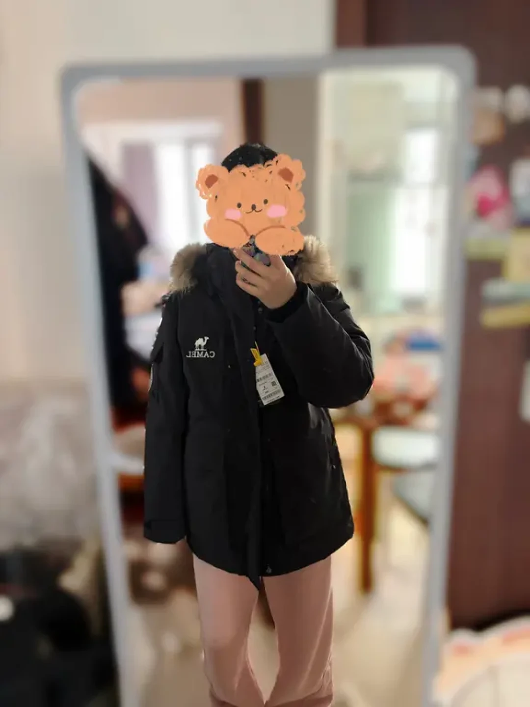 骆驼羽绒服试穿对比