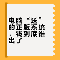 为什么微软一套系统几百美元，但在国内都已经附赠了正版系统