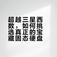 深度评测 | 不止三星西数，这些宝藏固态硬盘品牌更值得买