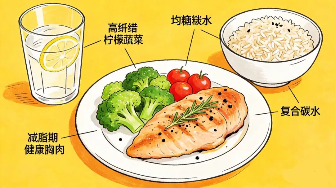知识|:减脂期饮食误区:吃水煮菜≠瘦得快!3个易坚持的饮食搭配公式