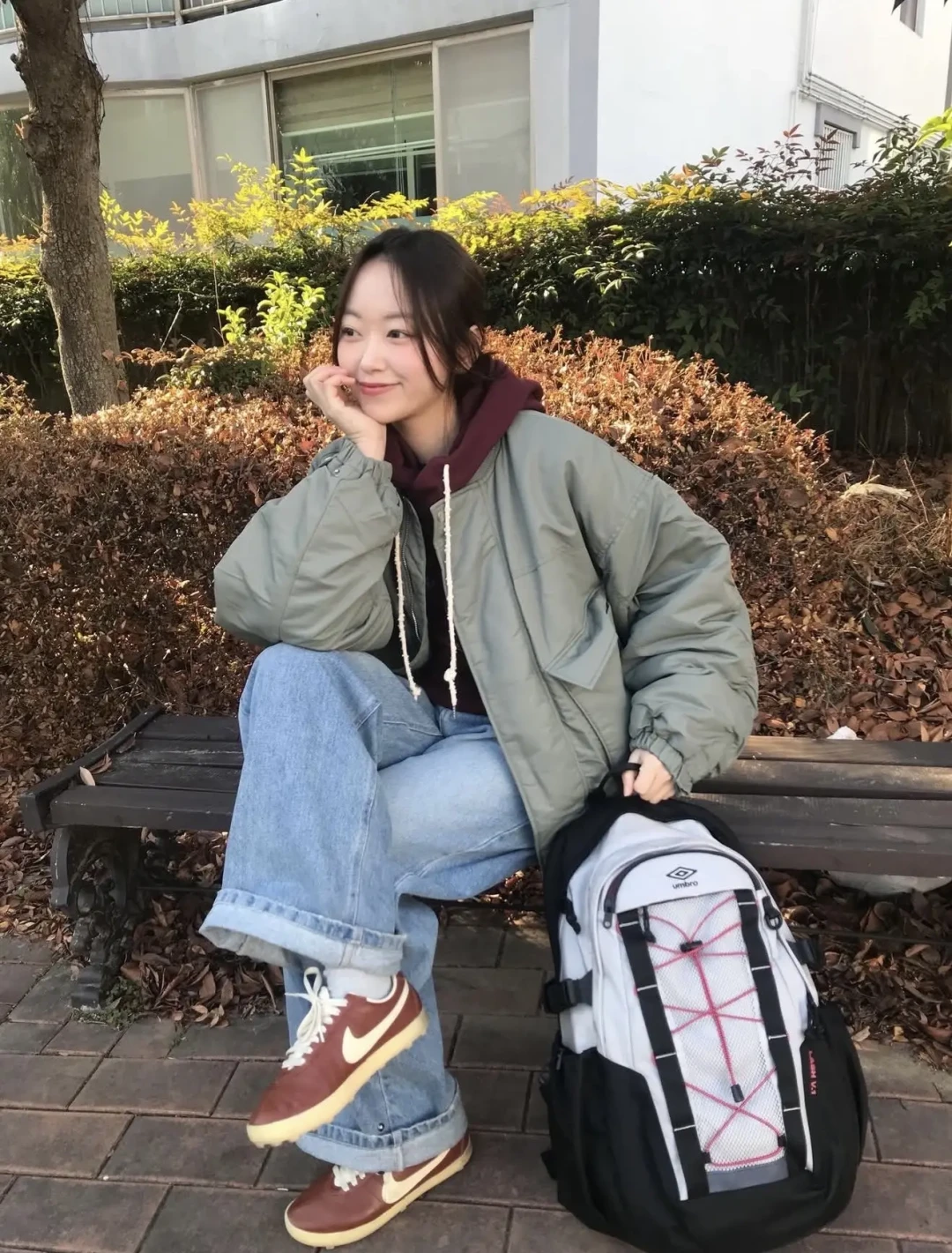 韩系穿搭存档｜校园通勤酷girl～
