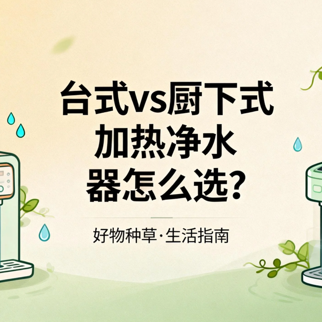 台式 vs 厨下式加热净水器怎么选？几款热销好物使用体验分享