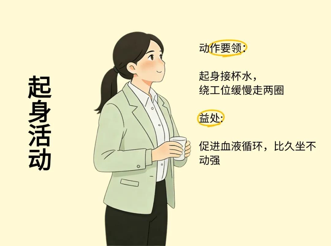 上班久坐脖子痛、肩膀痛、腰痛?3分钟帮你轻松缓解