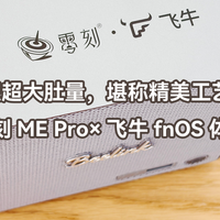 极限体积超大肚量，堪称精美工艺品NAS：零刻ME Pro×飞牛fnOS体验