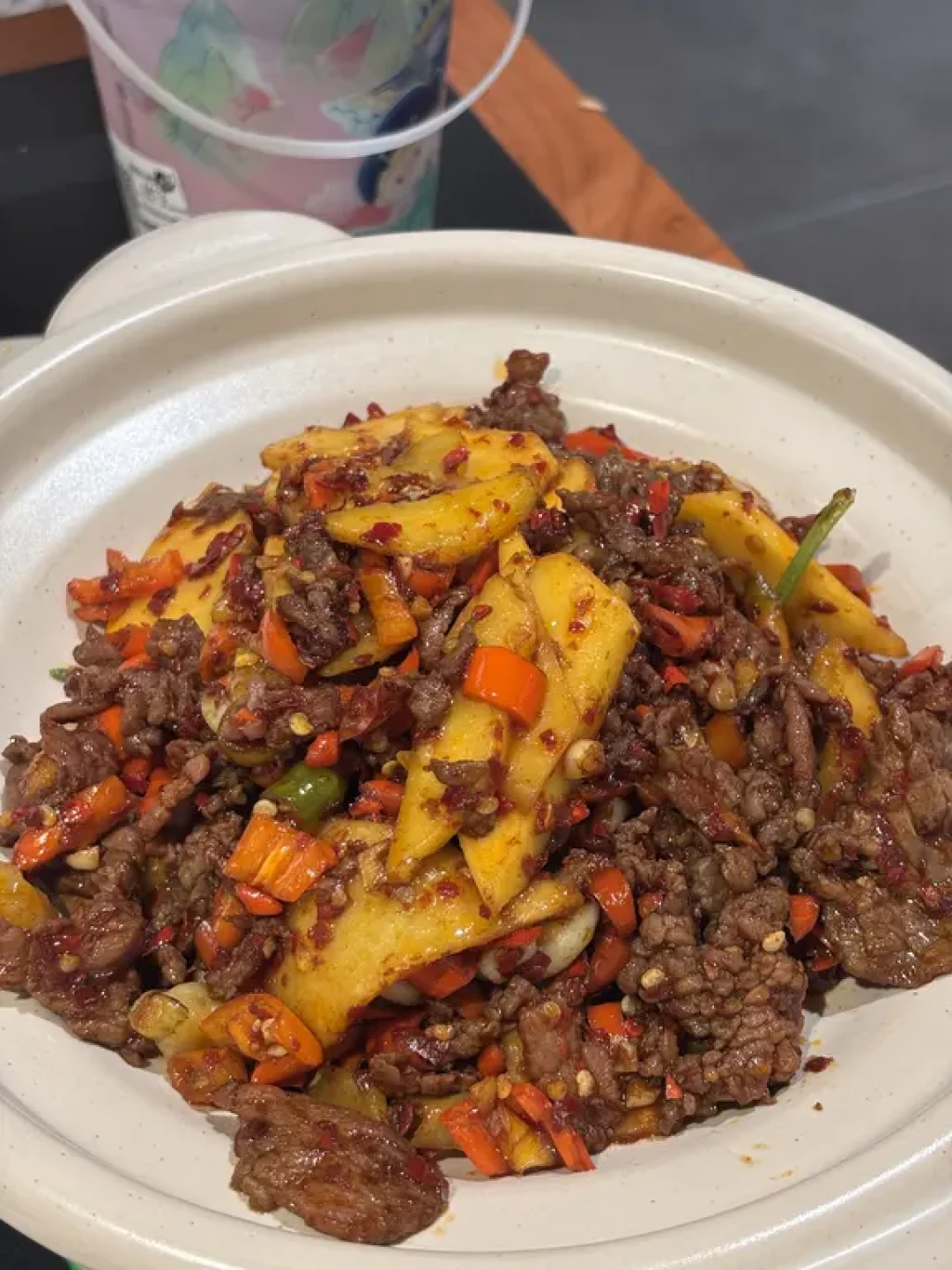 永城！香香蟹脚捞粉和芒果炒牛肉