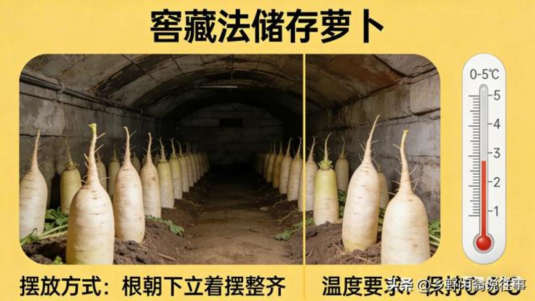 62岁老农亲测！萝卜丰收别愁放，4个土法子，放3个月照样脆甜水灵