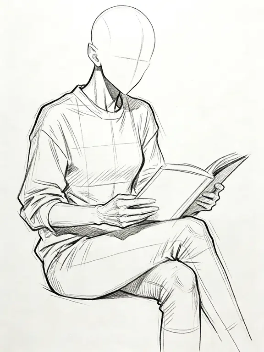 女性人体动态线稿,临摹练透人体结构🎨