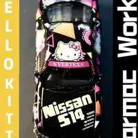 本期64比例小车分享「尼桑 S14」“凯蒂猫”涂装——来自Tarmac works#小比例车模 #汽车模型 #合金车模玩具 #男人的玩具 #日产silvia