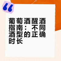 一图搞懂❗️超全醒酒时间表🔥建议收藏