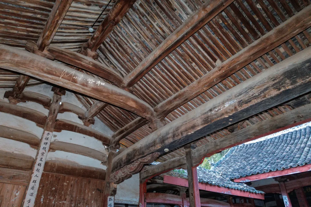 永嘉·西源|谷氏宗祠，用材粗狂的歇山祠堂
