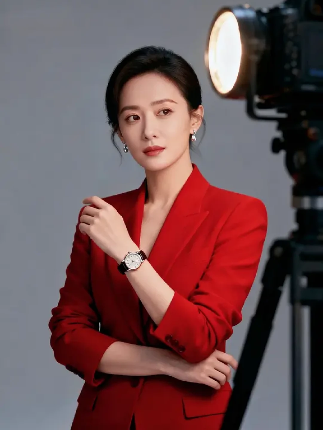 珠海|气质女王红西装写真形象照拍照技巧