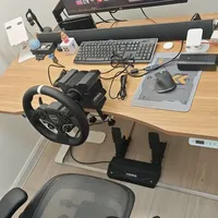 低成本赛车模拟器固定方案，魔爪脚踏固定