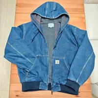 我的衣柜盘点-Carhartt石洗OG丹宁帽衫