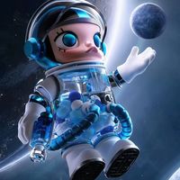 泡泡玛特MOLLY太空宇航员联名新品公布，透明宇航服+科幻感十足，239元值不值得？